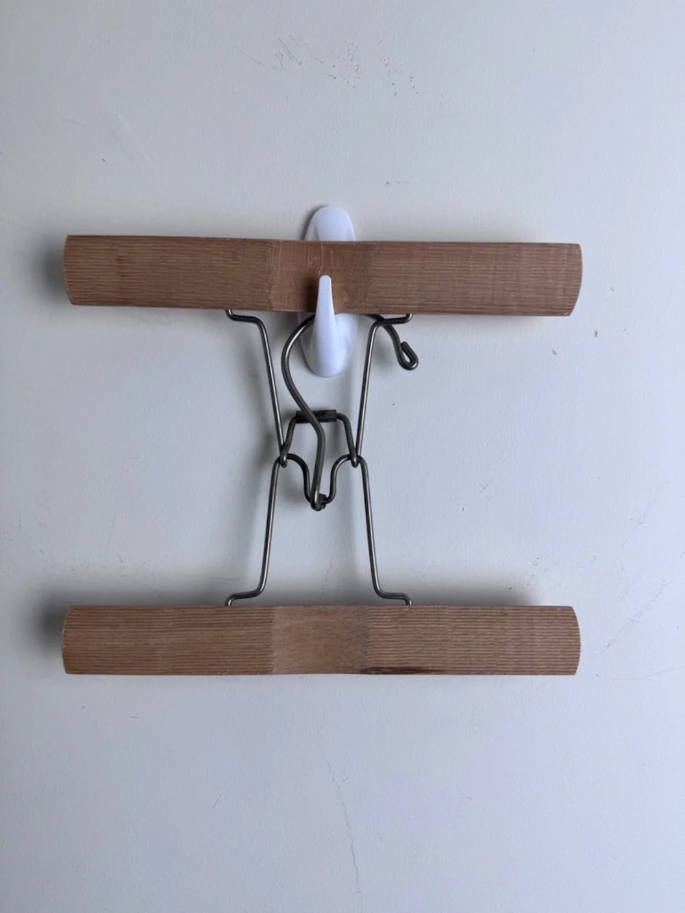 Vintage Wooden Clamp Hangers Lot of 5